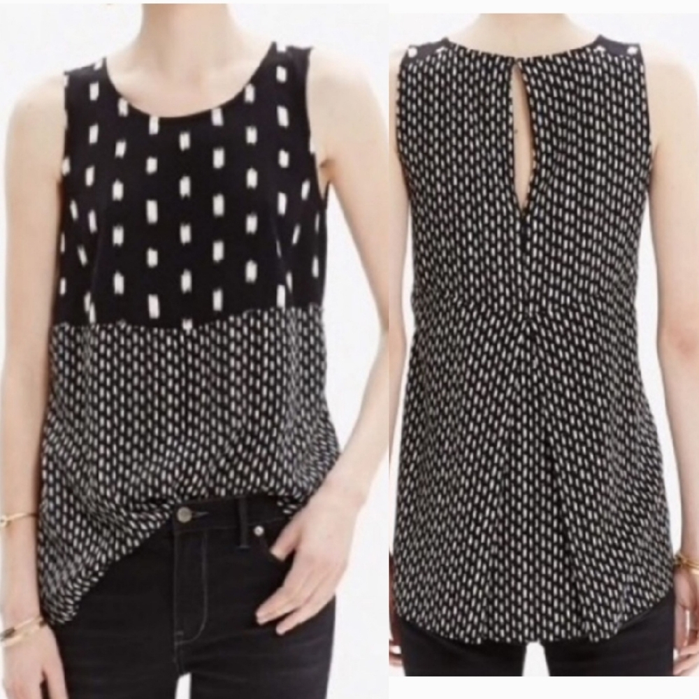 Madewell sunbase Ikat print top